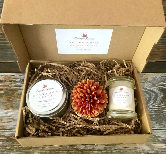Cinnamon Spice Candle Collection - Curated Gift Set🍂