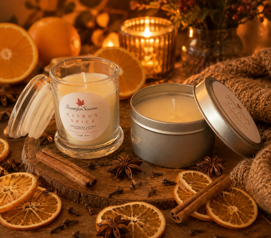 Citrus Spice Candle Collection - Curated Gift Set🍂