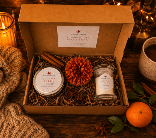 Citrus Spice Candle Collection - Curated Gift Set🍂